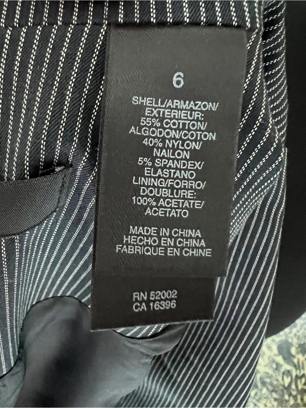 NWT CITY UNLTD. Women's Black Pinstripe Single-Button Blazer - Picture 14 of 15
